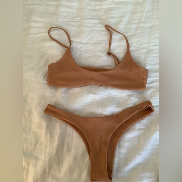 Other - Harlo Terracotta Ribbed Bikini Set